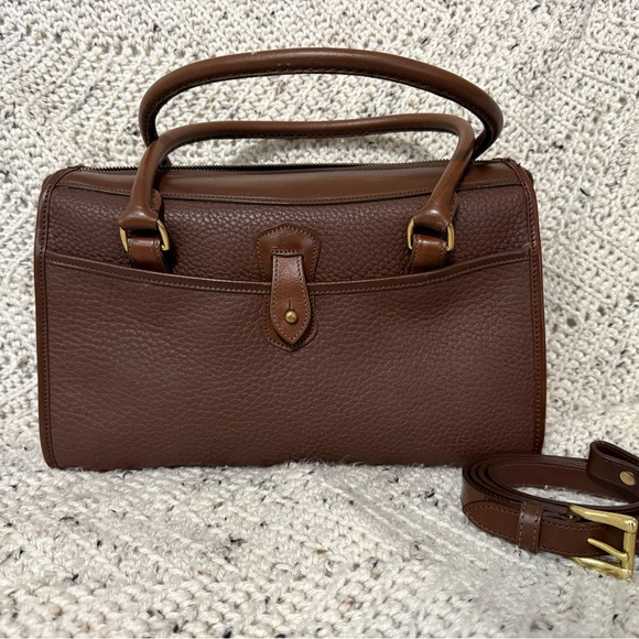 Dooney and Bourke Vintage Chocolate Shoulder Satchel - Picture 2 of 5